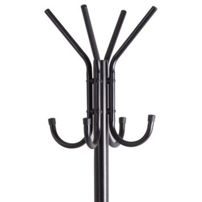 Hf Coa Xjc R 3 Tier Metal Coat Rack With Hook Black