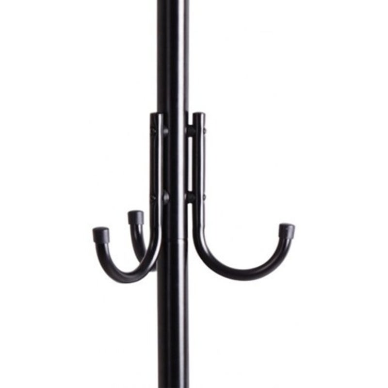 Hf Coa Xjc R 3 Tier Metal Coat Rack With Hook Black