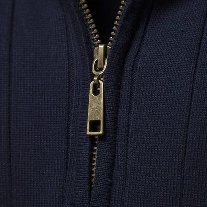 Herren Herbstpullover mit Reißverschluss – Daan