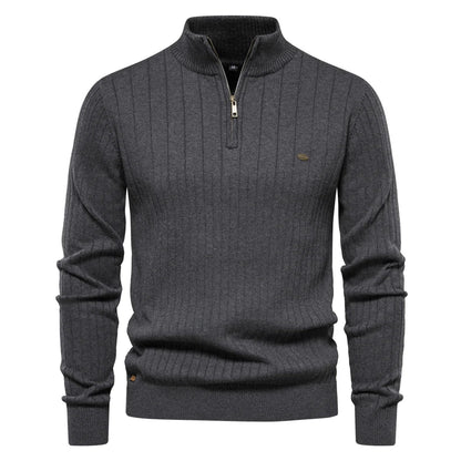 Herren Herbstpullover mit Reißverschluss – Daan