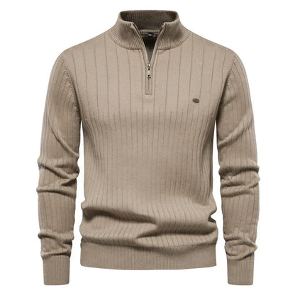 Herren Herbstpullover mit Reißverschluss – Daan