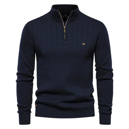 Herren Herbstpullover mit Reißverschluss – Daan