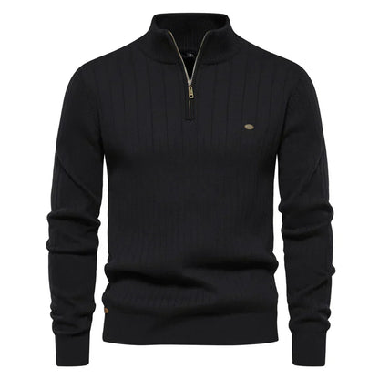 Herren Herbstpullover mit Reißverschluss – Daan