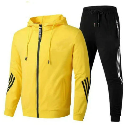 Mens Two-Piece Sports Tracksuit Set for Casual Wear, Gym Sessions, and Everyday Active Lifestyle Comfort