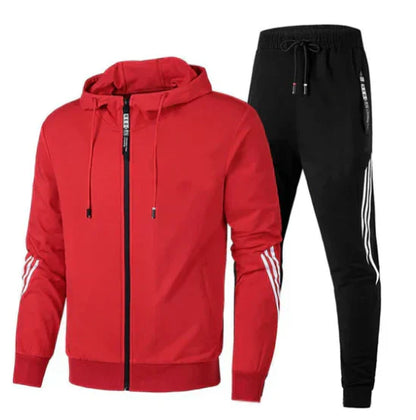 Mens Two-Piece Sports Tracksuit Set for Casual Wear, Gym Sessions, and Everyday Active Lifestyle Comfort