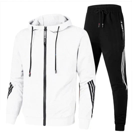 Mens Two-Piece Sports Tracksuit Set for Casual Wear, Gym Sessions, and Everyday Active Lifestyle Comfort