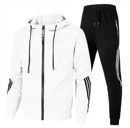 Mens Two-Piece Sports Tracksuit Set for Casual Wear, Gym Sessions, and Everyday Active Lifestyle Comfort