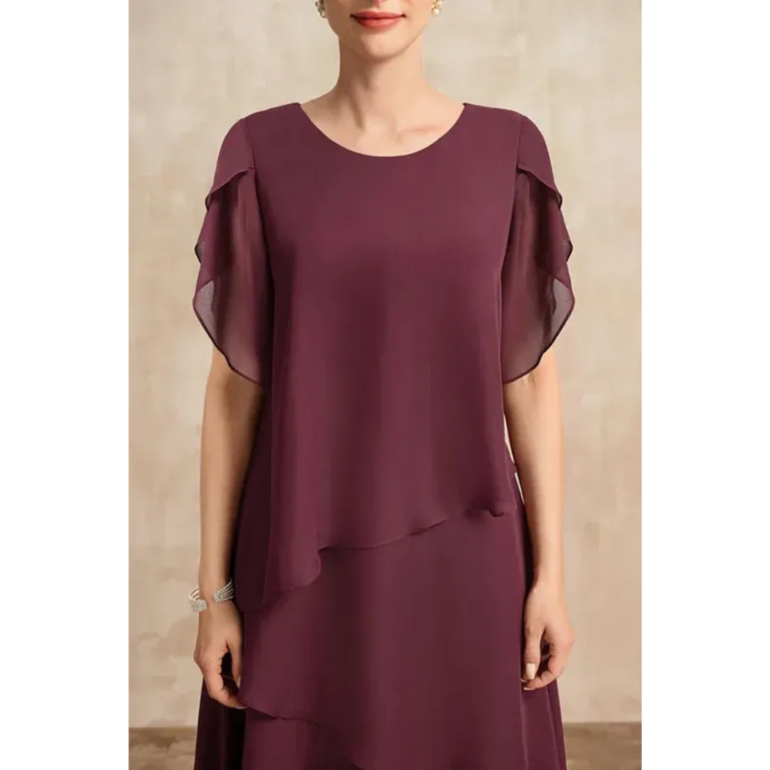 Lea | Damen Midi Sommerkleid Für Alltag Und Freizeit
