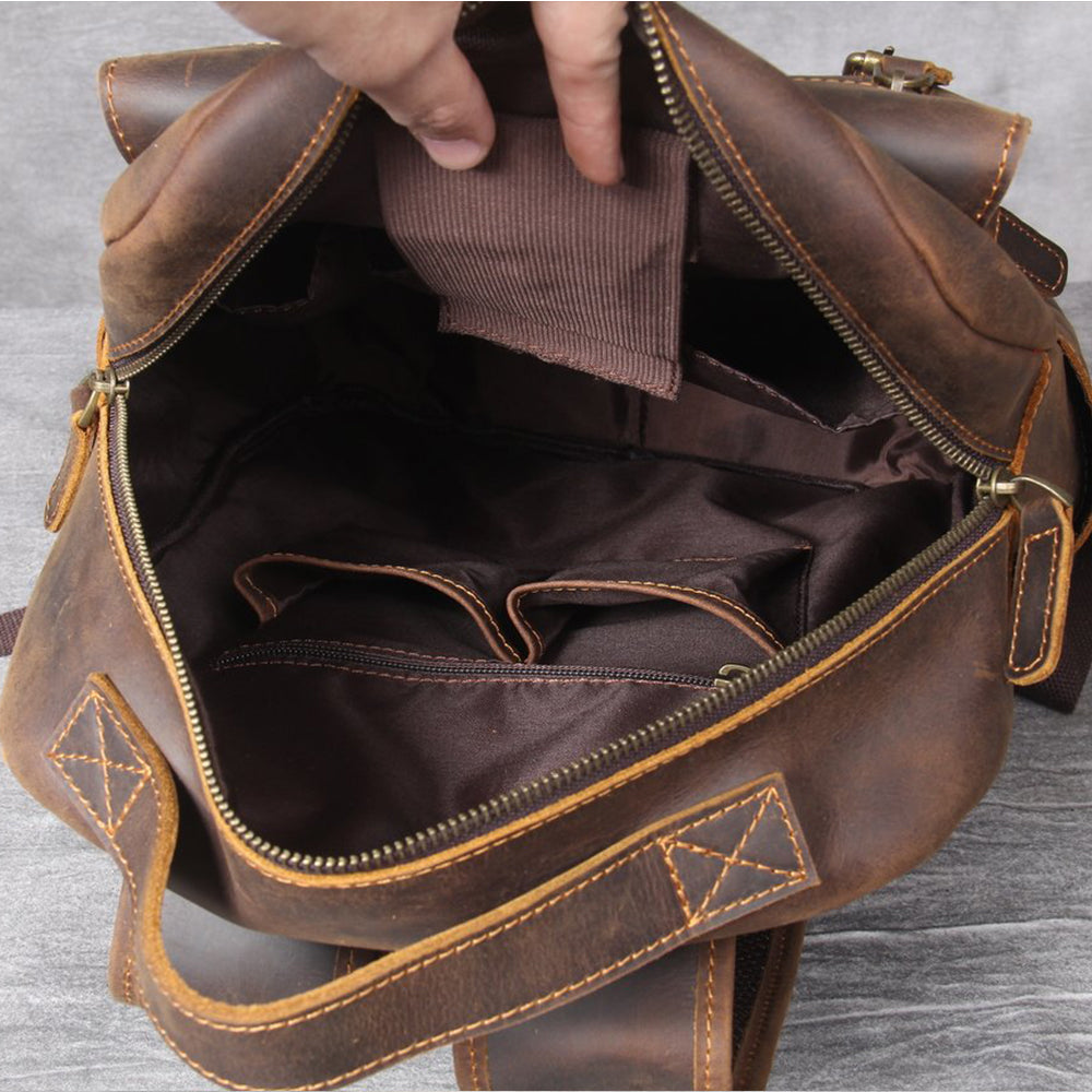 Rygsæk Herre 15 Liter – Eksklusiv Lædertaske