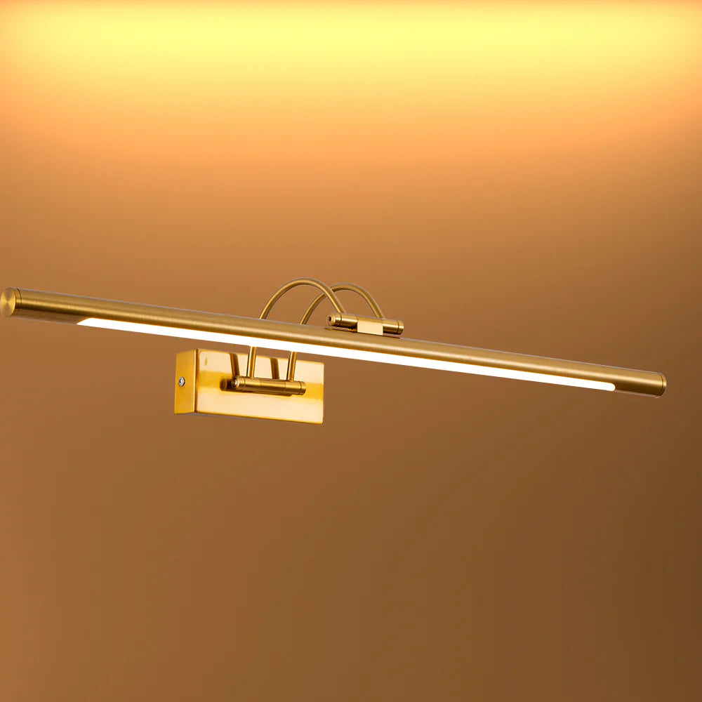 Spiegellamp LED Warm Wit 3000K 8W 64cm Goud Nikkel Messing Chroom Schilderijlamp Wandlamp