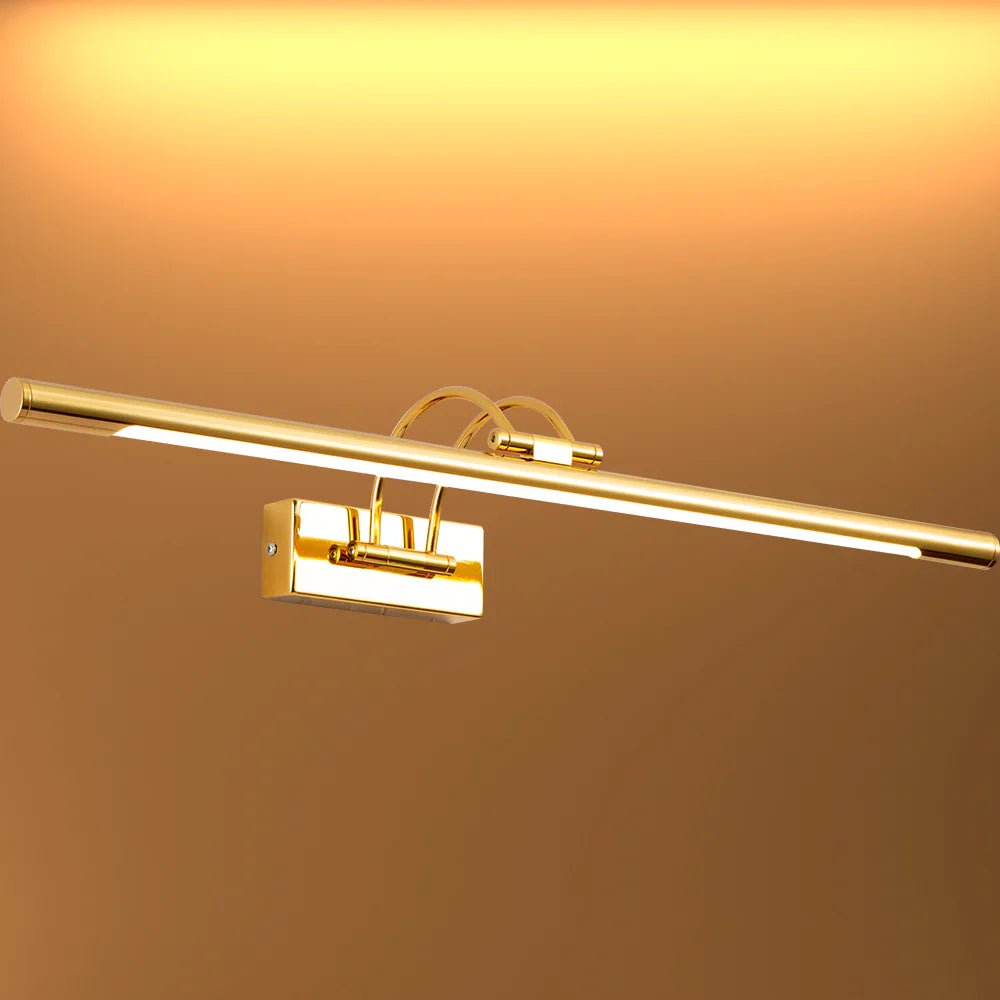 Spiegellamp LED Warm Wit 3000K 8W 64cm Goud Nikkel Messing Chroom Schilderijlamp Wandlamp