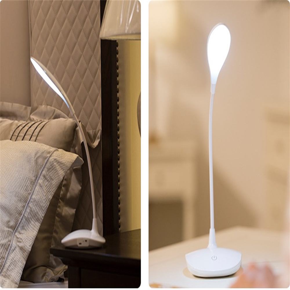 Led With Flexible Gooseneck 3 Level Brightness Desktop Table Night Light Touch Lamp