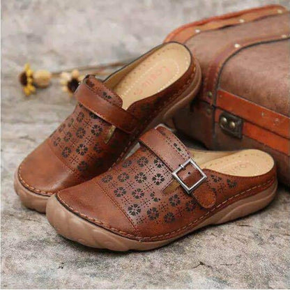 Mules en Cuir à Enfiler Femme – Sabots Confortables et Stylés