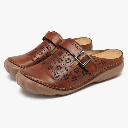 Mules en Cuir à Enfiler Femme – Sabots Confortables et Stylés