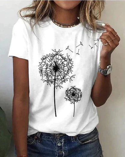 Leicht Damen T-Shirt für Sommer | Kurzarm