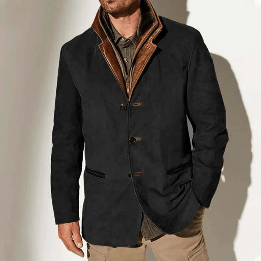 Chaqueta Cuero Hombre Vintage – Estilo Elegante Clásico y Resistente