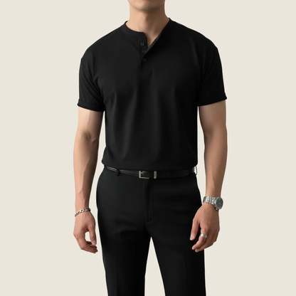 Levin | Herren Henley Shirt Für Alltag Minimalistisch
