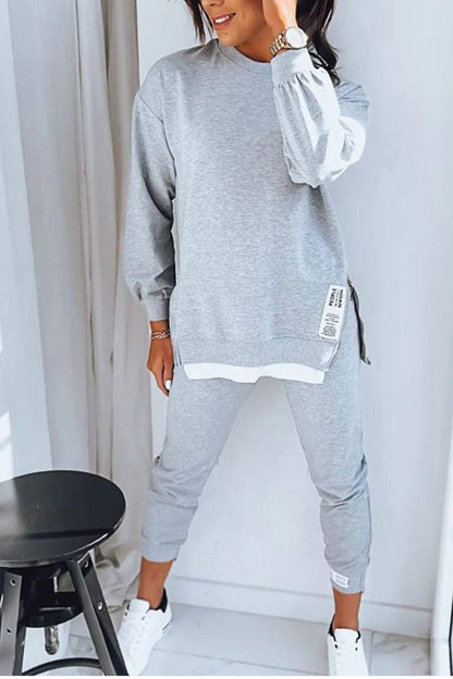 Lækkert sweat sæt med trendy oversized trøje og komfortable bukser