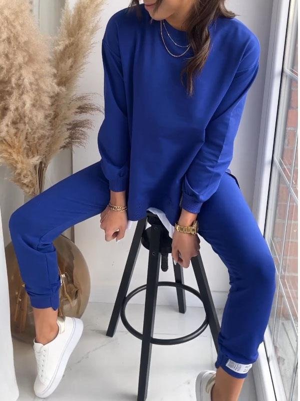 Lækkert sweat sæt med trendy oversized trøje og komfortable bukser