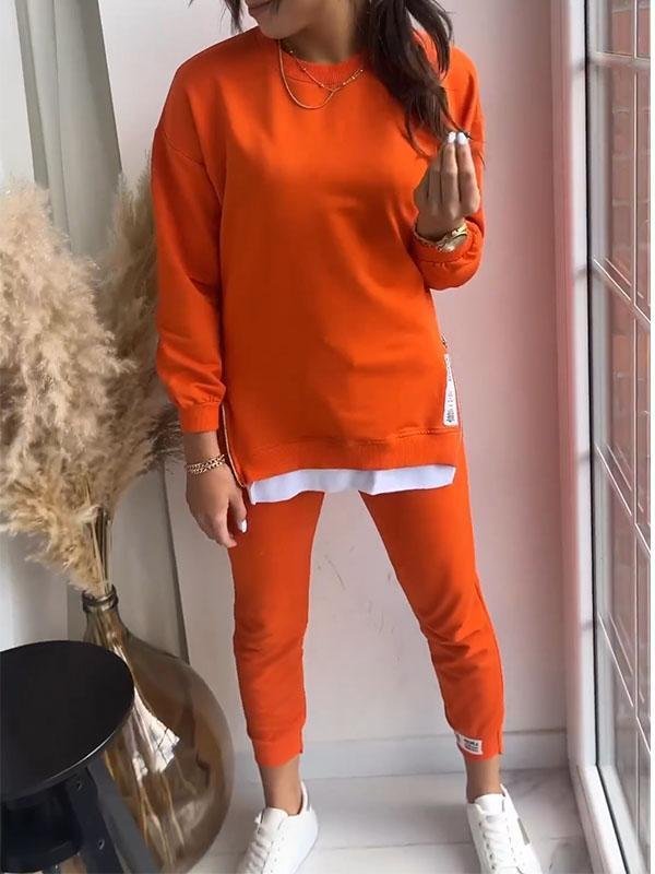 Lækkert sweat sæt med trendy oversized trøje og komfortable bukser