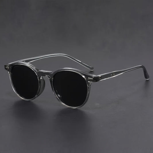 Heren Zonnebril | Lichtgewicht Retro Ronde Frame | Tortoiseshell