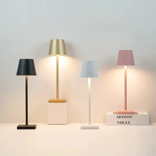 Kabellose LED-Tischlampe mit Touch-Dimmer – ohne Kabel, pure Atmosphäre Zorenza
