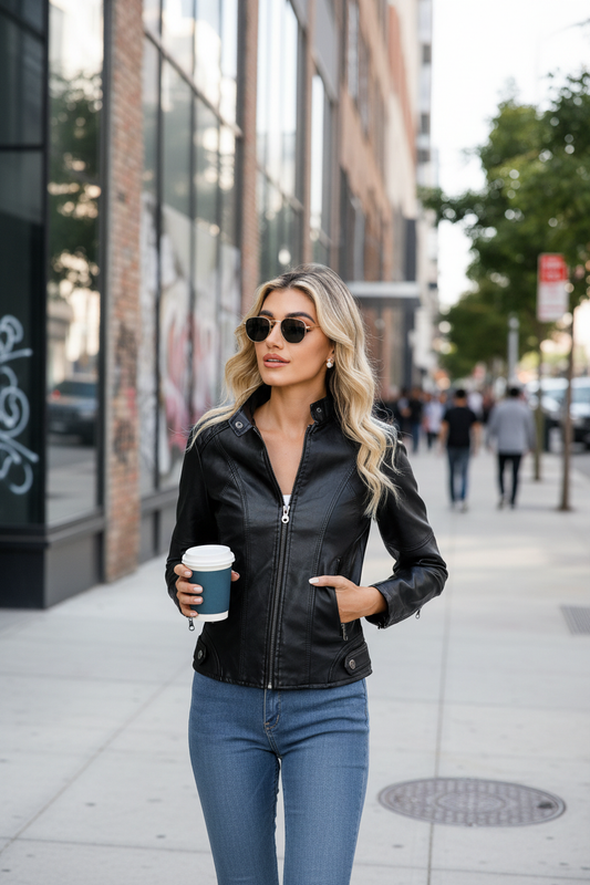 Lifestyle leren jacket urban