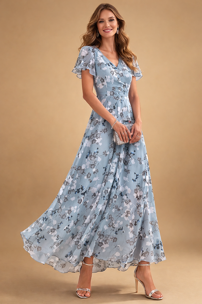 Lilia | Elegancka sukienka midi w kwiaty