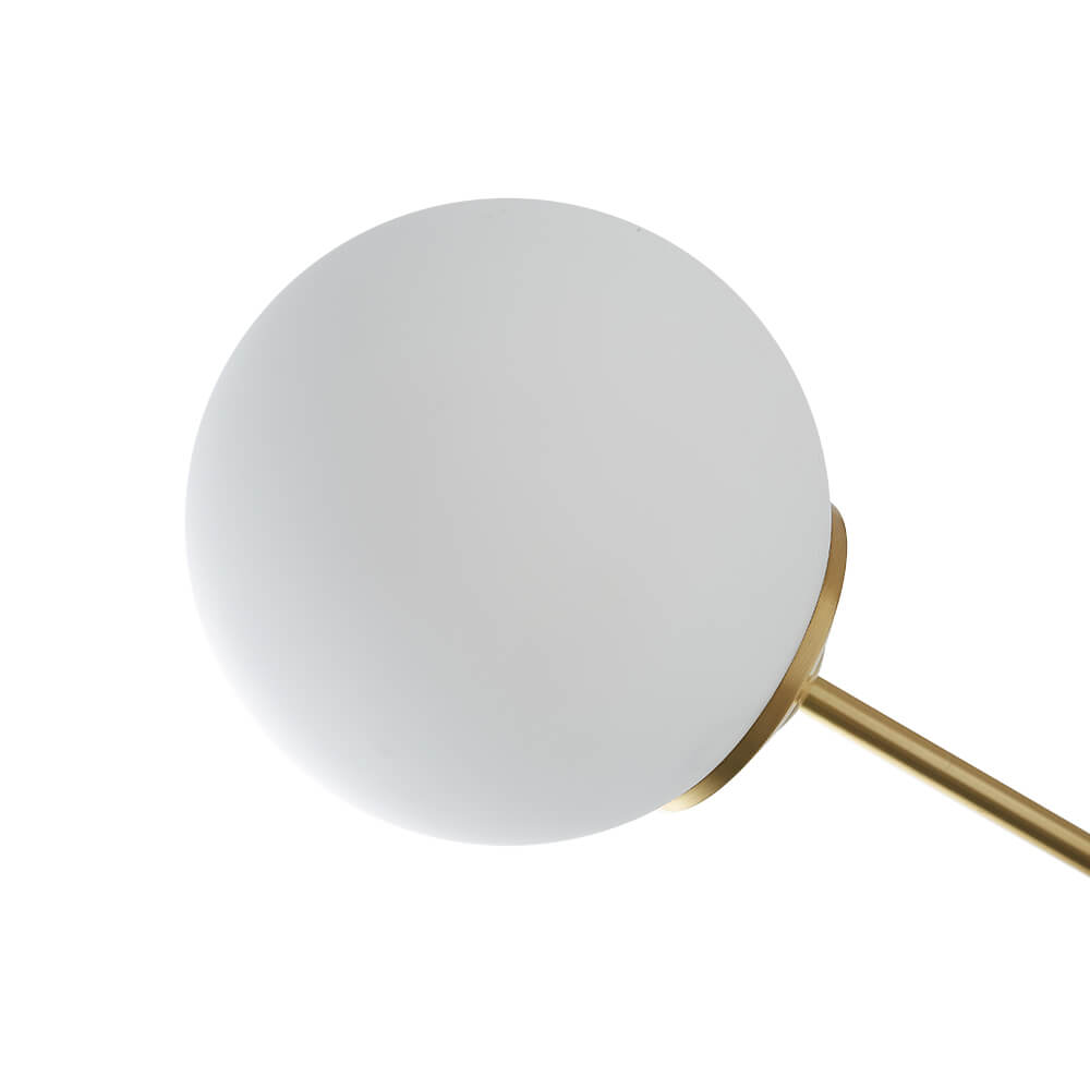 Opal Glass Globe Sputnik Chandelier
