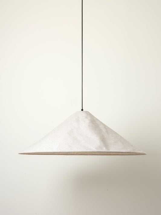 Linnen Lampenkap Hanglamp 80cm Crushed Linen Design E27 Grote Lichtkap | Restfield
