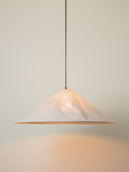 Linnen Lampenkap Hanglamp 80cm Crushed Linen Design E27 Grote Lichtkap | Restfield