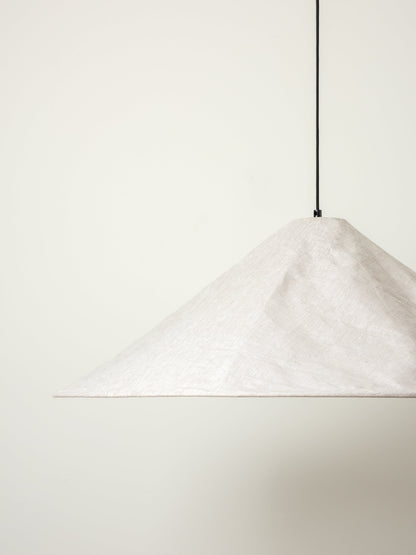Linnen Lampenkap Hanglamp 80cm Crushed Linen Design E27 Grote Lichtkap | Restfield