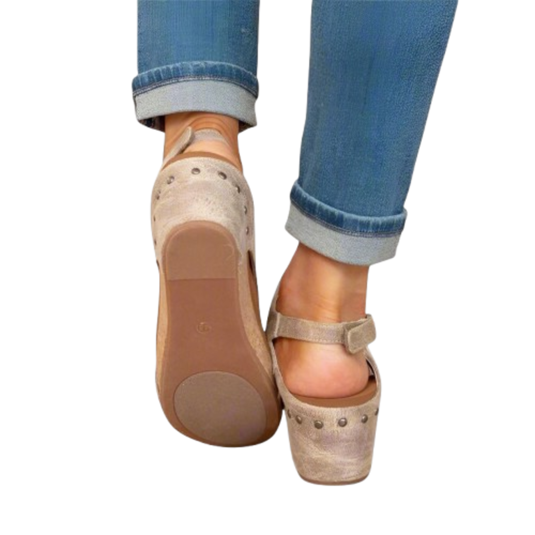 Lila – Ortopedické kožené sandály
