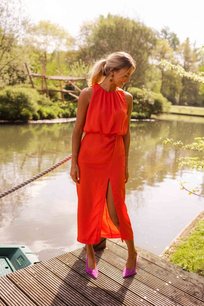 Ambrivelle - Elegantes Sommer-Zweiteiliges Set für Damen mit asymmetrischem T-Shirt und bequosen Hosen