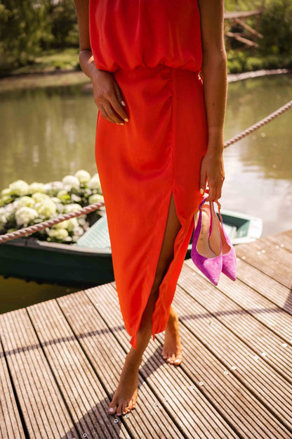 Lisa | Elegant Sleeveless Split Dress