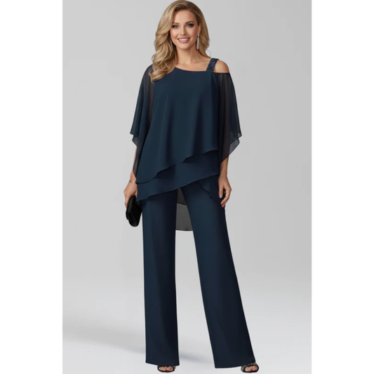 Lisbeth | Damen Jumpsuit Für Sommer Mit Cut Out Schultern