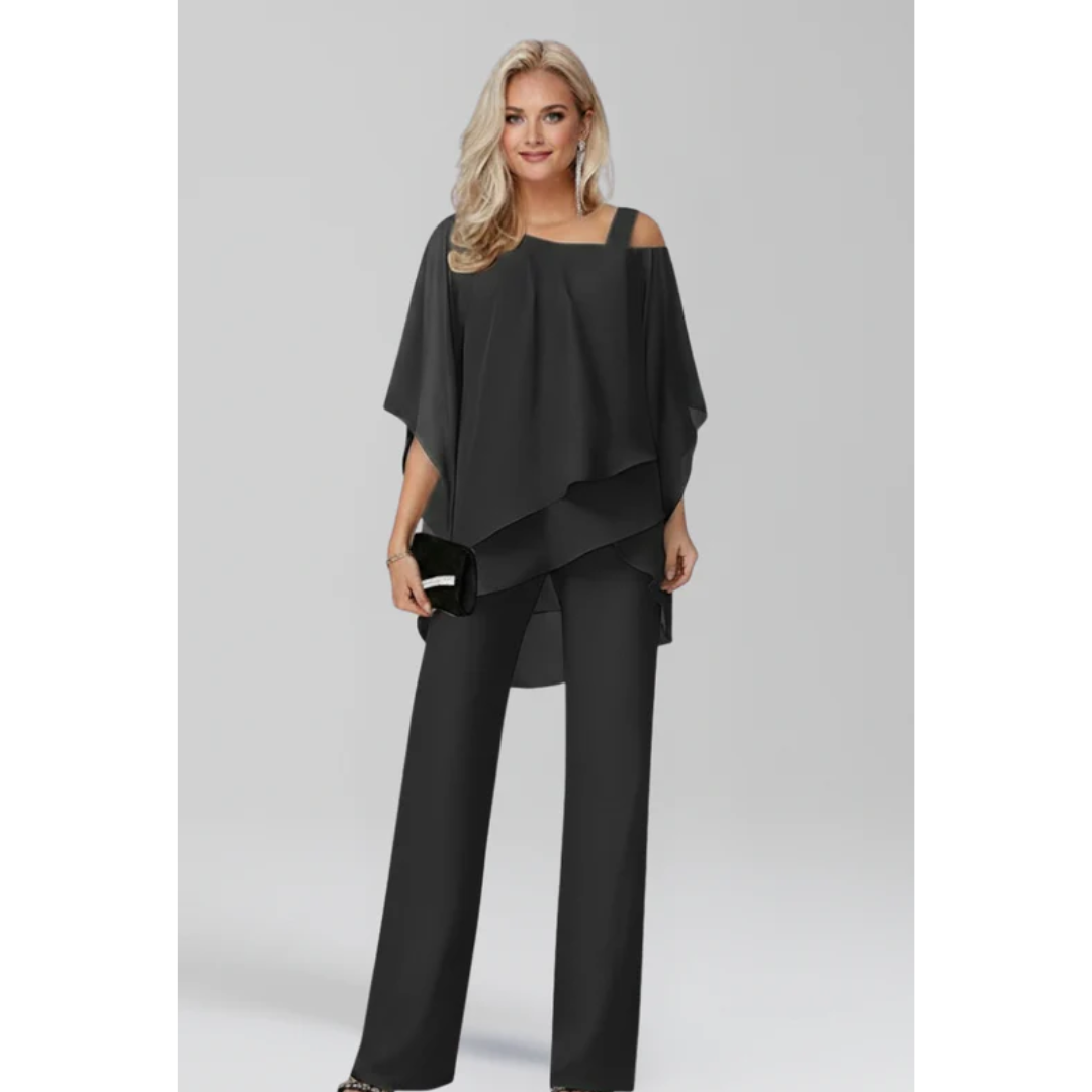 Lisbeth | Damen Jumpsuit Für Sommer Mit Cut Out Schultern
