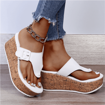 SoleLift | Verhoogde Orthopedische Sandalen voor Dames – Met Ondersteuning van de Voetboog