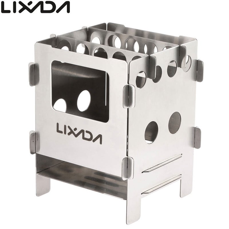 Lightweight Stainless Steel Outdoor Camping Cooking Wood Stove