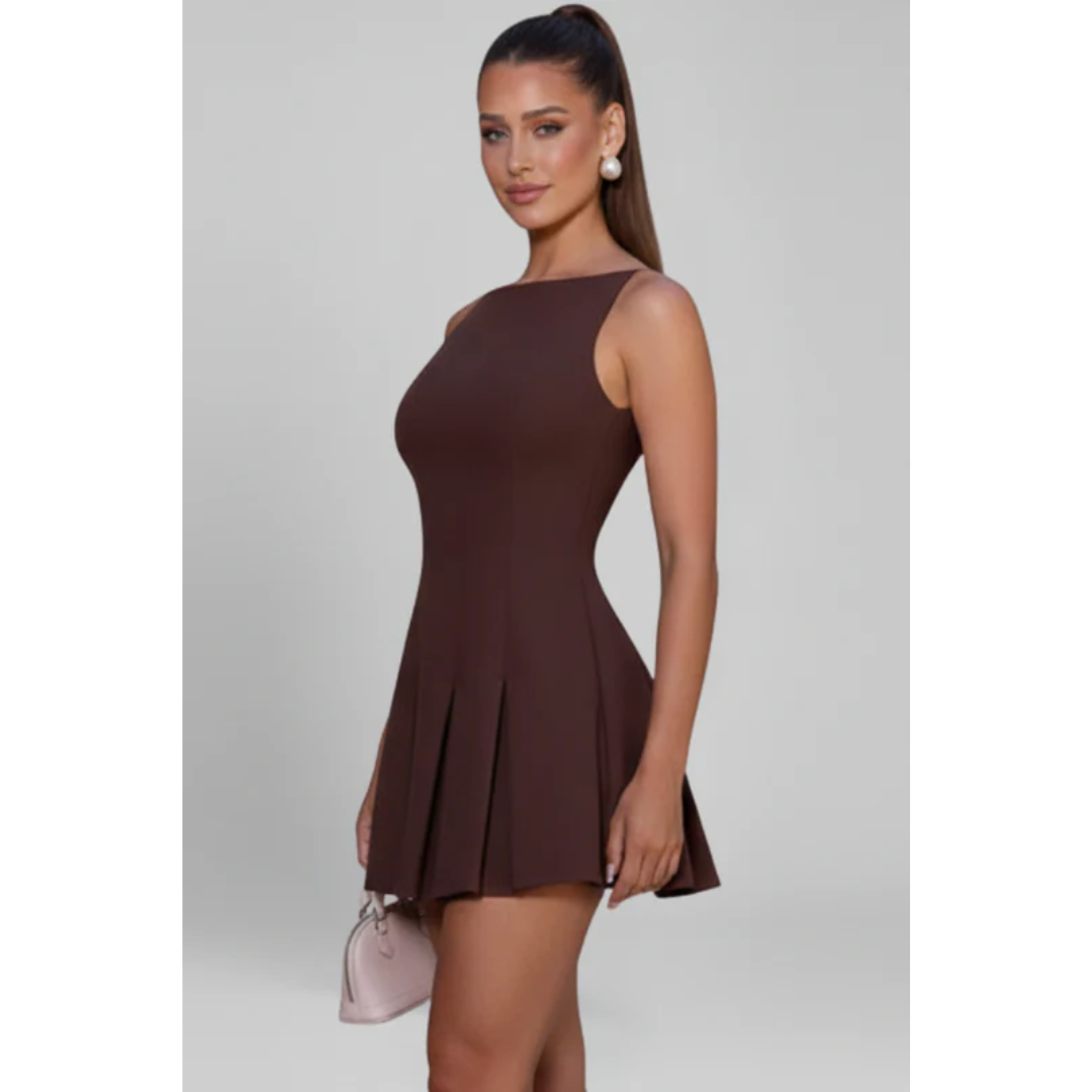 Lorena | Damen Kleid Mini Schlicht