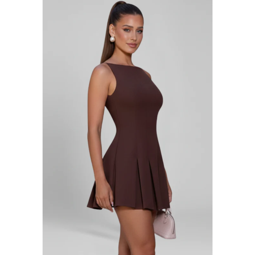 Lorena | Damen Kleid Mini Schlicht