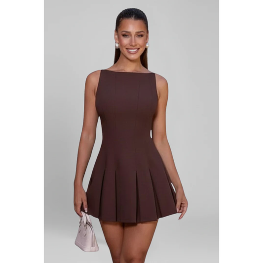 Lorena | Damen Kleid Mini Schlicht