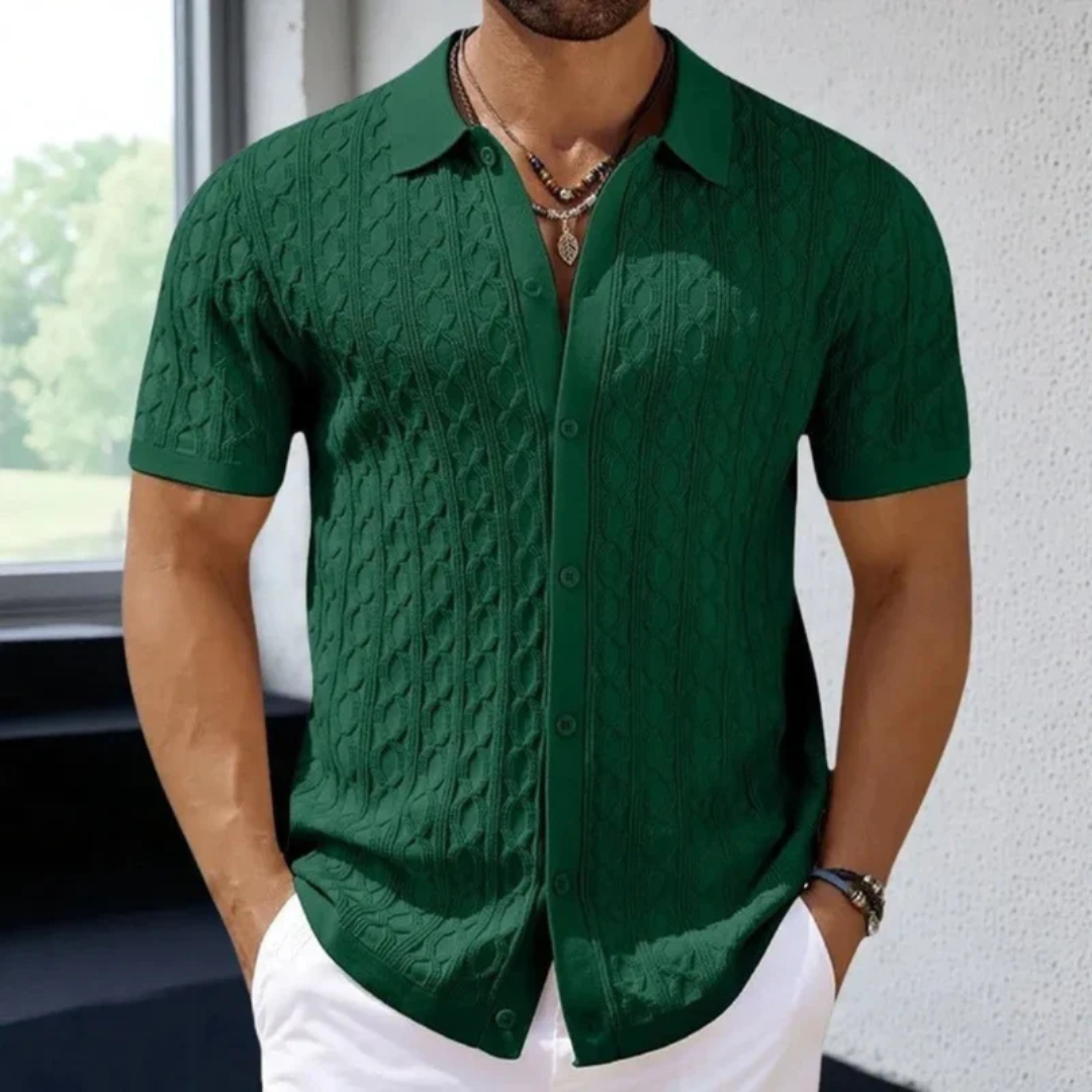Lorenz | Herren Poloshirt Für Sommer Mit Knopfleiste