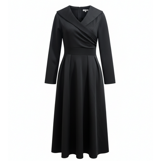Lorenza™ | Midi-Satin-Kleid
