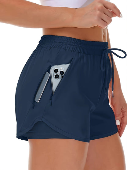 Lotte | Bequemer sportlicher 2-in-1 Damen-Short mit praktischen Taschen