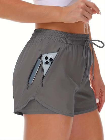 Lotte | Bequemer sportlicher 2-in-1 Damen-Short mit praktischen Taschen