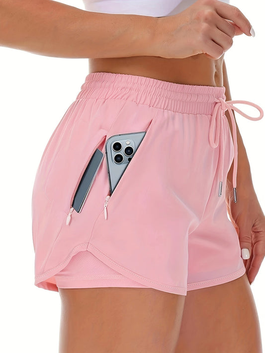 Lotte | Bequemer sportlicher 2-in-1 Damen-Short mit praktischen Taschen