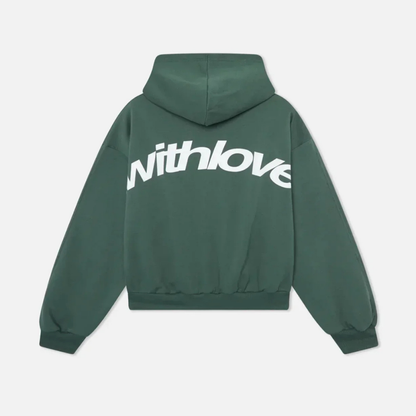 Women's With Love Hoodie | Oversized Winter Streetwear
