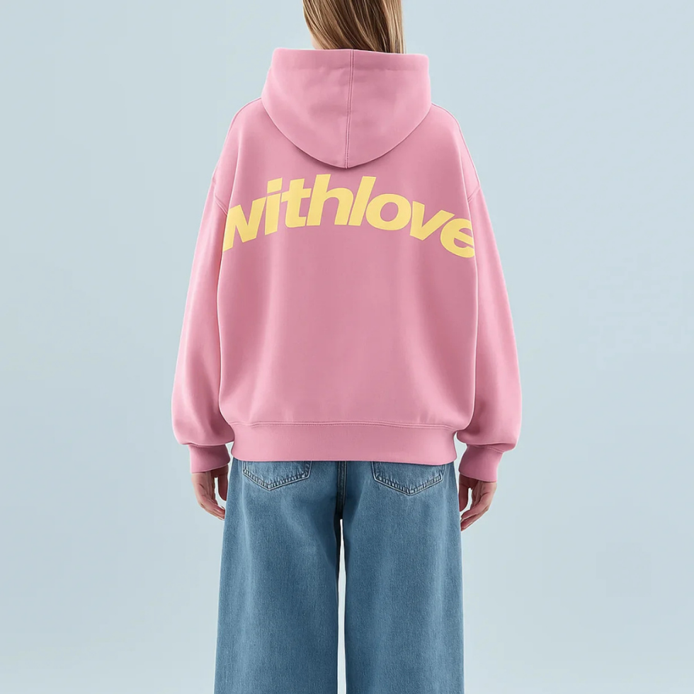 Women's With Love Hoodie | Oversized Winter Streetwear