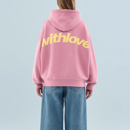 Women's With Love Hoodie | Oversized Winter Streetwear